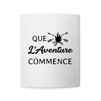 Que l' Aventure commence - Mug blanc - blanc - Devant