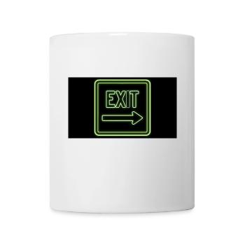 Exit - Tasse - Weiß - Vorne