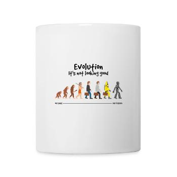 Evolution Es sieht nicht gut aus - Tasse - Weiß - Vorne