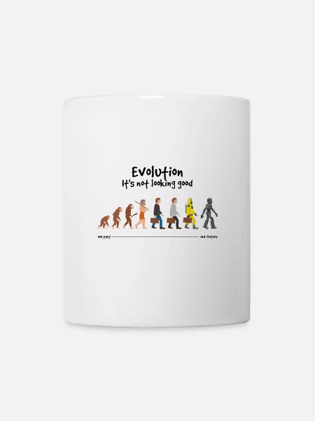 Evolution Es sieht nicht gut aus - Tasse - Weiß