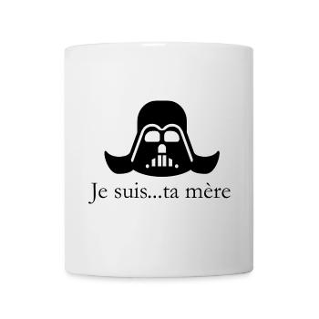 T shirt je suis ta mere humour idée cadeau - Mug blanc - blanc - Devant