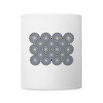 Optische Täuschung Optical illusion Psychedelisch - Tasse - Weiß - Vorne