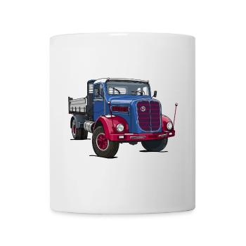 LKW Oldtimer - Tasse - Weiß - Vorne