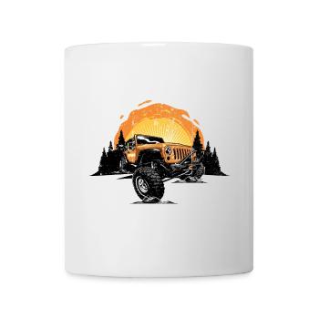 Sunrise Jeep Offroad Vista - Mug - white - Front