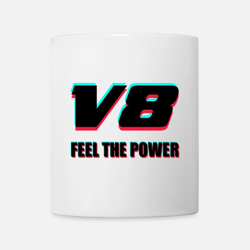 V8 - Mug blanc - blanc