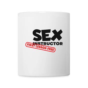 Sex Instruktor 1. Lektion kostenlos erste Lektion kostenlos # - Tasse - Weiß - Vorne
