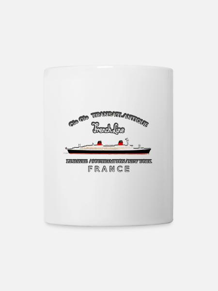 PAQUEBOT FRANCE Louis RUNEMBERG © Adagp - Mug blanc - blanc
