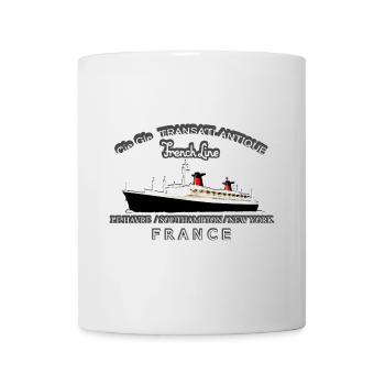 PAQUEBOT FRANCE Louis RUNEMBERG © Adagp - Mug blanc - blanc - Devant