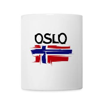 Oslo Norwegen Logo Illustration Skandinavien - Tasse - Weiß - Vorne