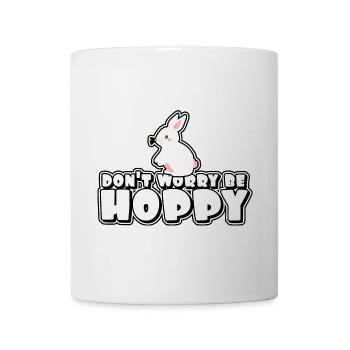Ne t’inquiète pas, sois hoppelige - Pâques - Mug blanc - blanc - Devant