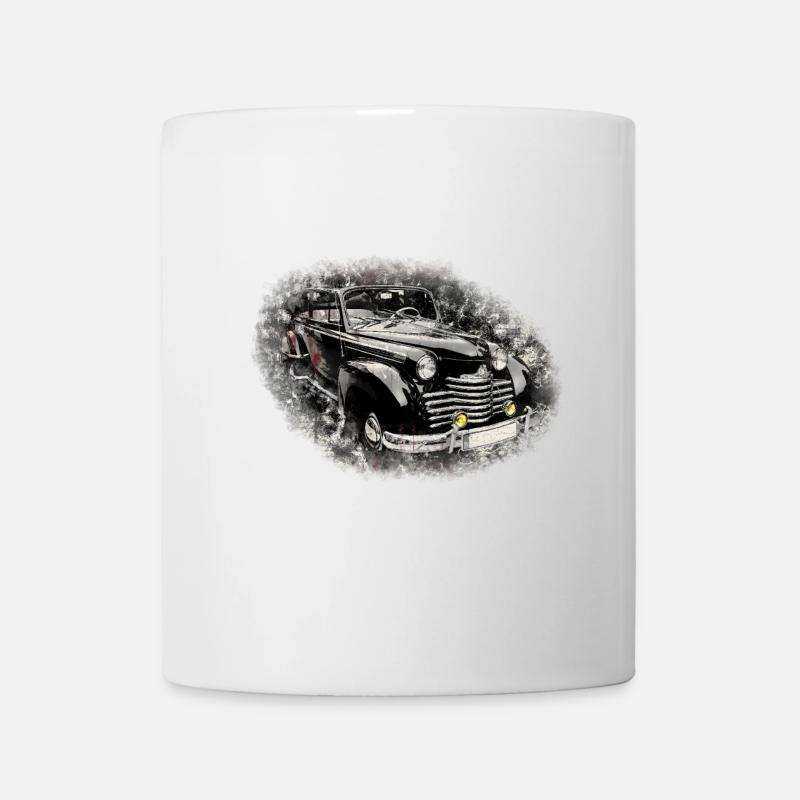 Ancienne voiture de rêve américaine nostalgique - Mug blanc - blanc