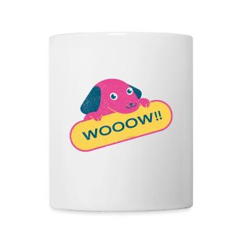 Dog wooow graphic - Mug - white - Front