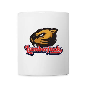 Lumberjack Design Lumberjack Hachette Bois Copeaux Castor - Mug blanc - blanc - Devant