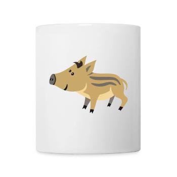 Bébé sanglier mignon – illustration mignonne - Mug blanc - blanc - Devant
