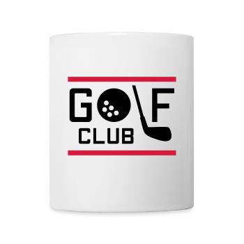 Golfclub (Golfball als o, Golfschläger als l) - Tasse - Weiß - Vorne
