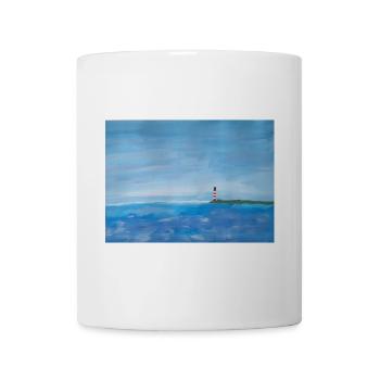 Meer Küste Leuchtturm Malerei - Tasse - Weiß - Vorne