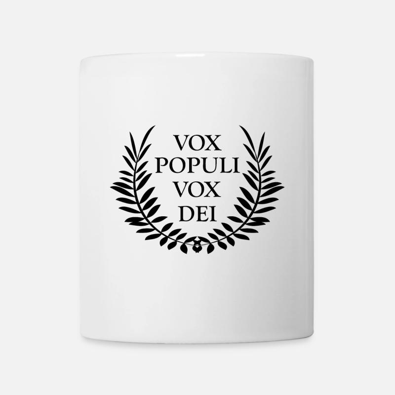 Expression latine Vox populi vox dei - Mug blanc - blanc