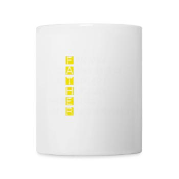 Adjectifs brillants : Fort et Heureux - Mug blanc - blanc - Devant