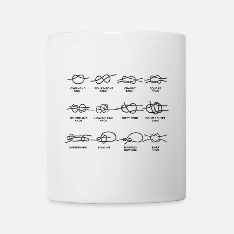 Bateaux Nœuds à voile Nœuds Cadeaux - Mug blanc - blanc