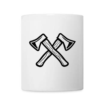 Gekreuzte Äxte, Axes - Tasse - Weiß - Vorne