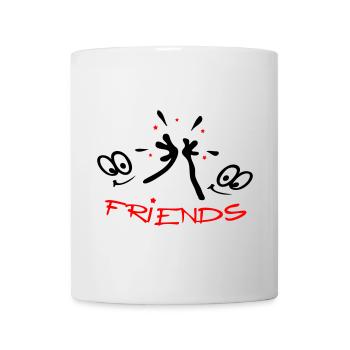 Freunde, Friends, Comic - Mug - white - Front