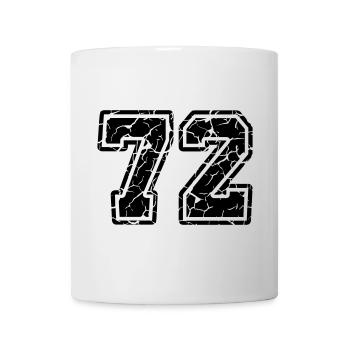 72 erodiert - Tasse - Weiß - Vorne