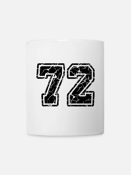 72 erodiert - Tasse - Weiß