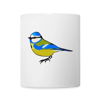 Süße Blaumeise – Vogel Meise Singvögel Gartenvögel - Tasse - Weiß - Vorne