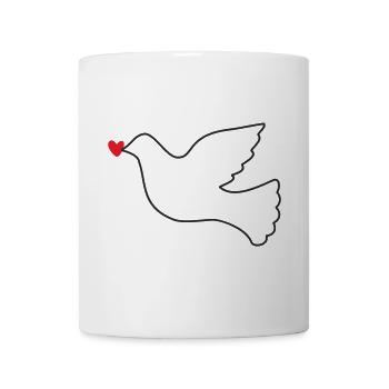 Dove of Peace Peace Freedom - Mug - white - Front
