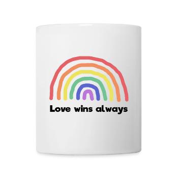 Paix Amour Arc-en-ciel Déclaration Paix mondiale - Mug blanc - blanc - Devant