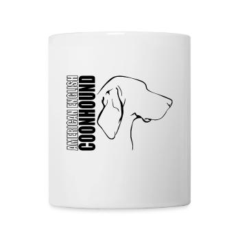 ANGLAIS AMÉRICAIN COONHOUND Profil Chiens Wilsigns - Mug blanc - blanc - Devant