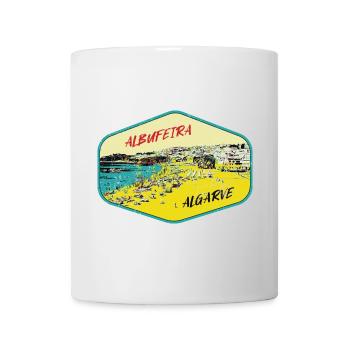 Albufeira Algarve Portugal, beach summer retro sun - Mug - white - Front