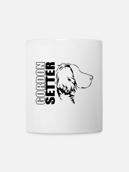 GORDON SETTER Profil Hunde Hund Wilsigns - Tasse - Weiß