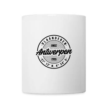 Antwerpen Retro Badge - Tasse - Weiß - Vorne