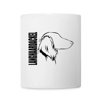 LANGHAARDACKEL Profil Hunde Hund Wilsigns - Tasse - Weiß - Vorne