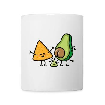 Chips de tortilla de caca d’avocat guacamole merde - Mug blanc - blanc - Devant