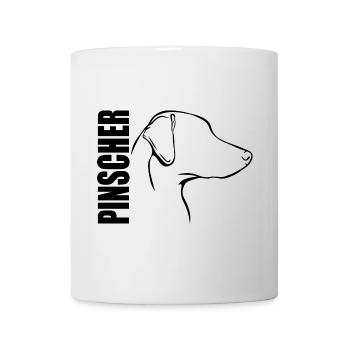 PINSCHER Profil Hunde Hund Wilsigns - Tasse - Weiß - Vorne