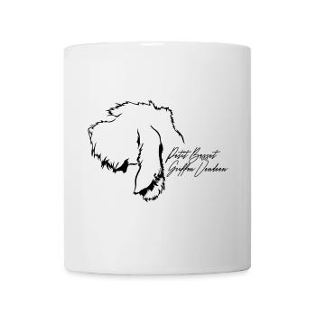 PETIT BASSET GRIFFON VENDEEN Profil Chiens Wilsigns - Mug blanc - blanc - Devant