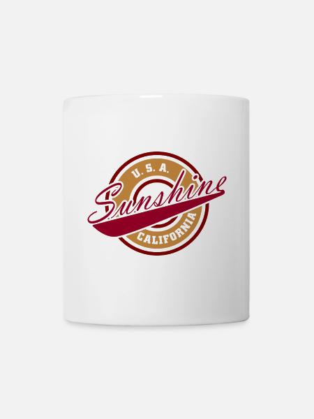 NERDY forever - Sunshine California - Mug - white