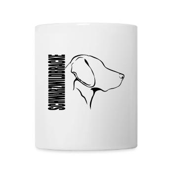 SCHWARZWILDBRACKE Profil Hunde Jagdhund Wilsigns - Tasse - Weiß - Vorne
