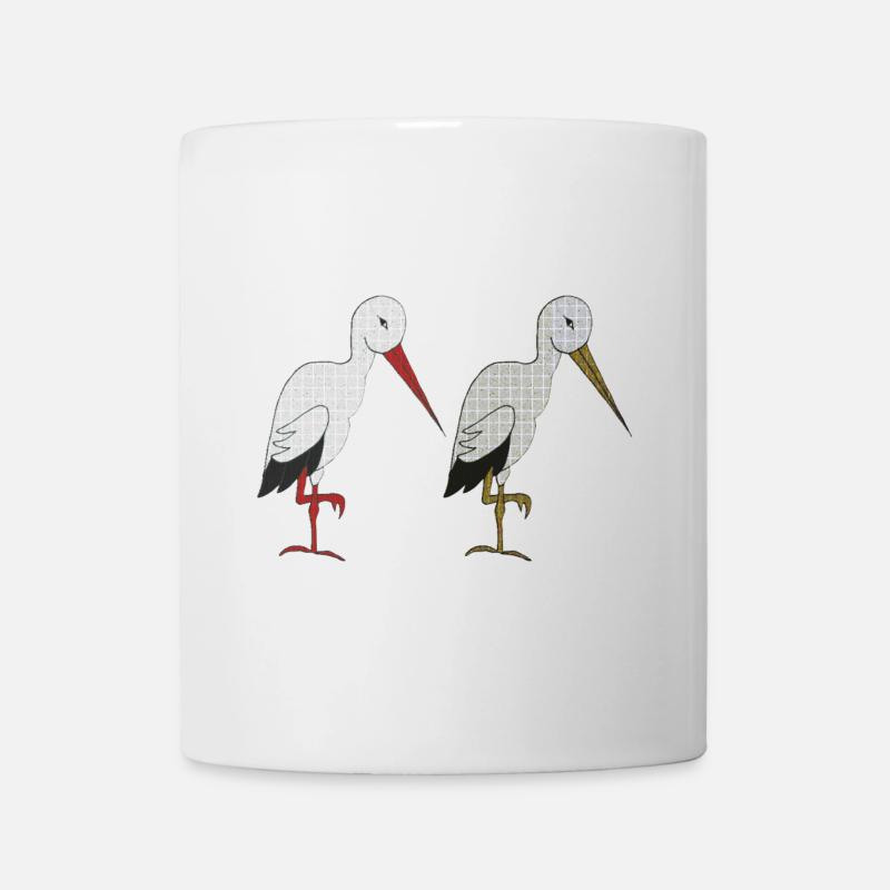 storchenpaar - Tasse - Weiß