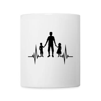 Girl Boy Papa Pulse - Mug - white - Front