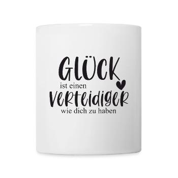 Verteidiger Fußball Sport Fußballspieler Geschenk - Tasse - Weiß - Vorne