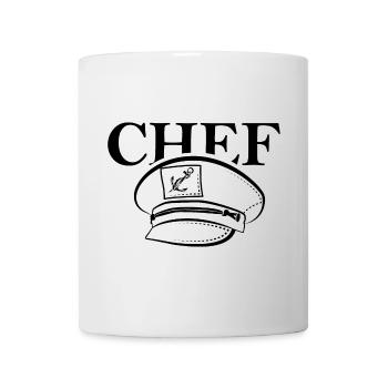 Captain Chief Symbol Anchor Cap Seafarer Icon - Mug - white - Front