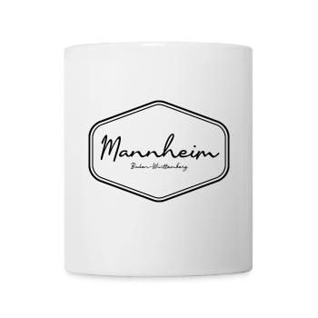 Mannheim Baden-Württemberg Emblem Design - Tasse - Weiß - Vorne