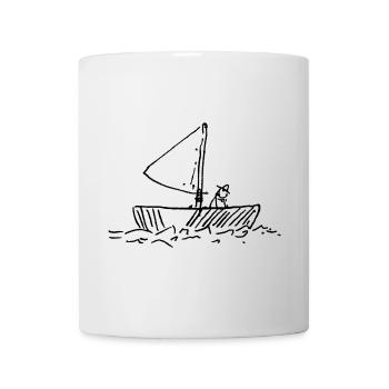 Fishermen in the boat - Mug - white - Front