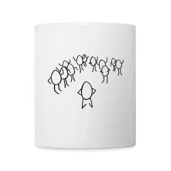Selbstsicherheit ausstrahlen - Tasse - Weiß - Vorne