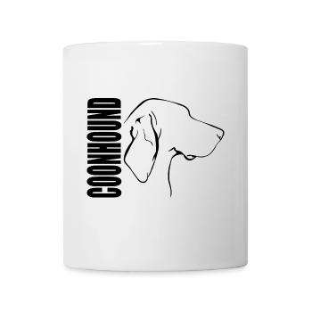 COONHOUND Profil Chiens Chien Wilsigns - Mug blanc - blanc - Devant