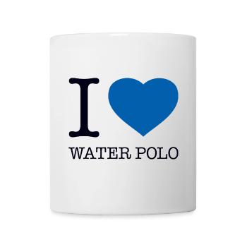 I LOVE WATER POLO Wasserball - Mug - white - Front