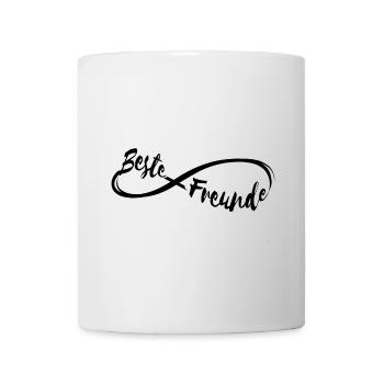 Beste Freunde schwarz - Tasse - Weiß - Vorne
